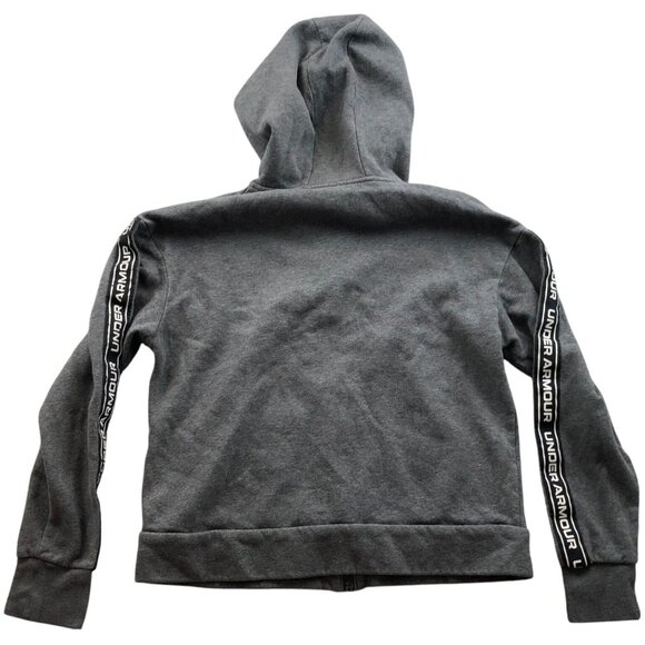Under Armour Mens Hoodie Sweatshirt Small Fleece Gray Full Zip Athleisure Pocket - Picture 2 of 13